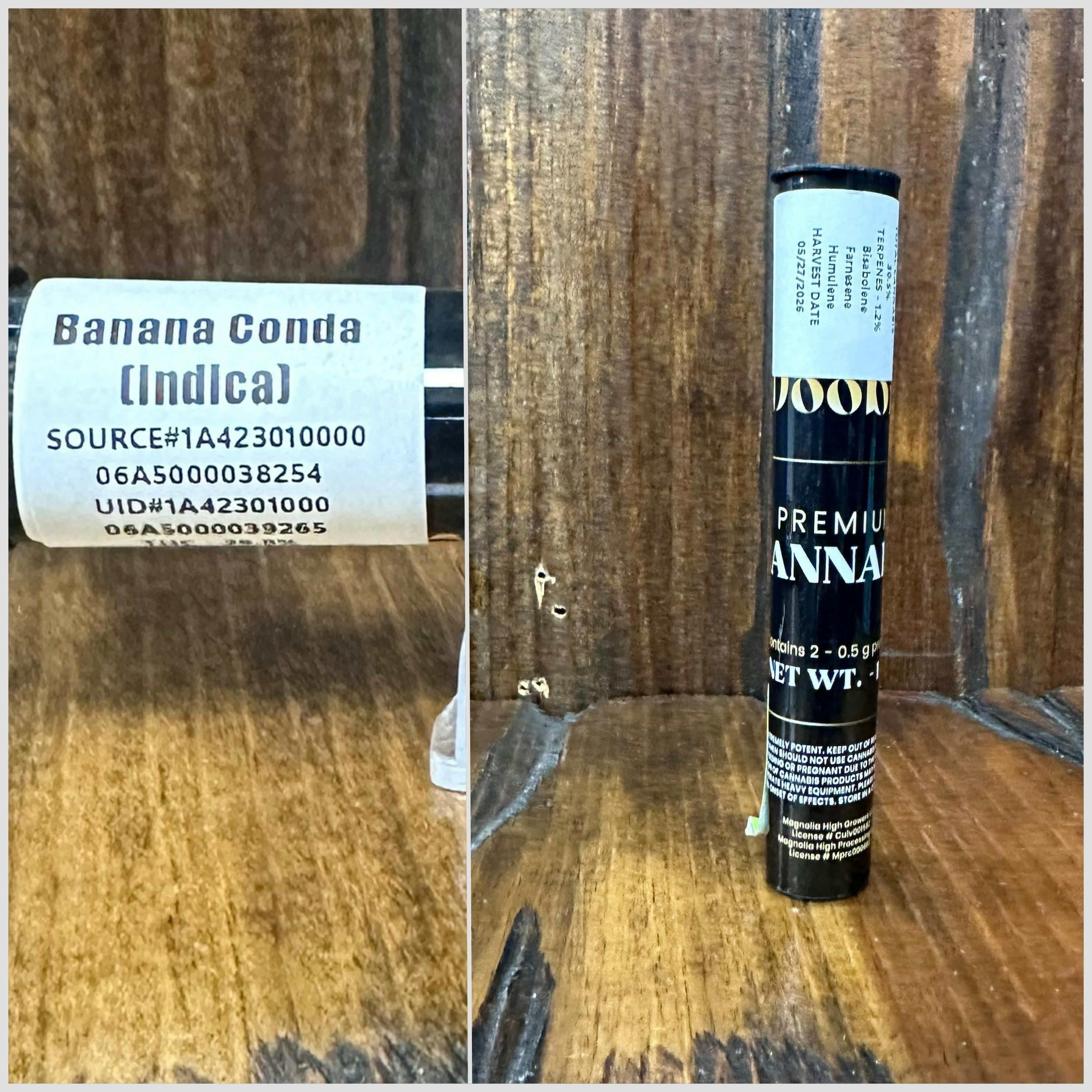 Banana Conda | 2 x .5g PreRolls | Doobie