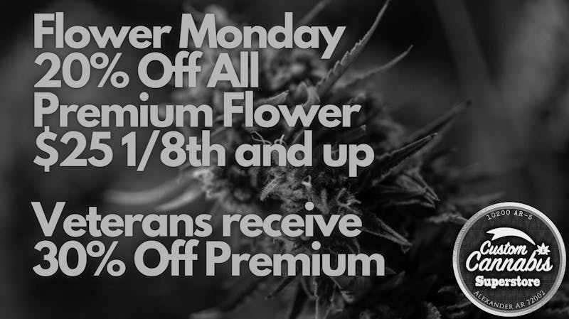 Custom Cannabis 20% OFF Flower