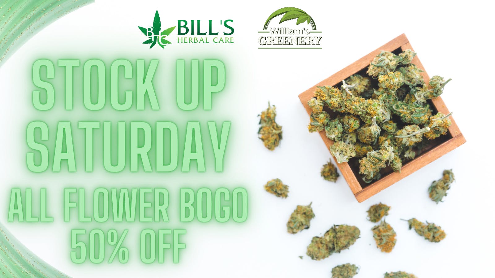 Bills Herbal Care STOCK UP SATURDAY! BOGO 50% OFF!
