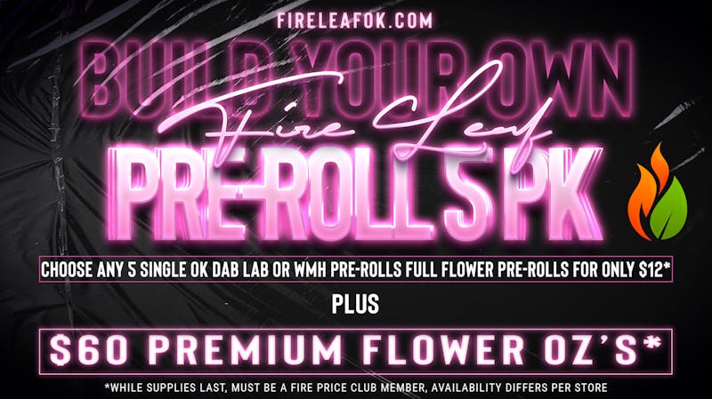 Fire Leaf - Guthrie Build your own PRE-ROLL 5 Pack