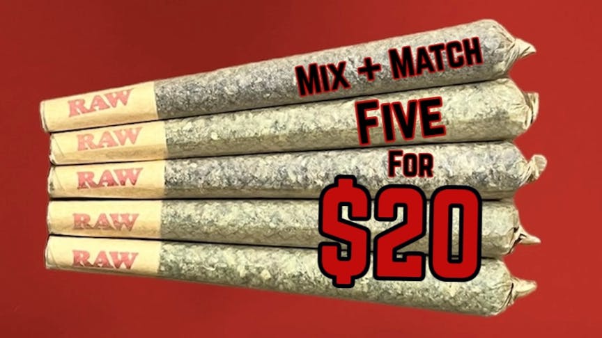 Friendly Fire Delivery 5 for $20 Pre-rolls!