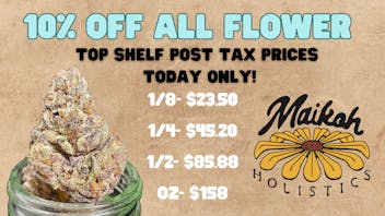 Maikoh Holistics - Boulder 10% Off Flower