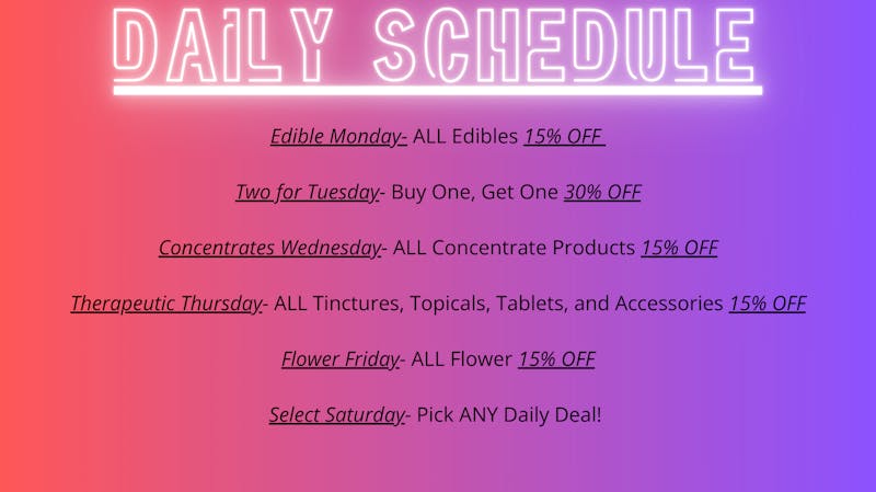 The Islands Dispensary Select Saturday!