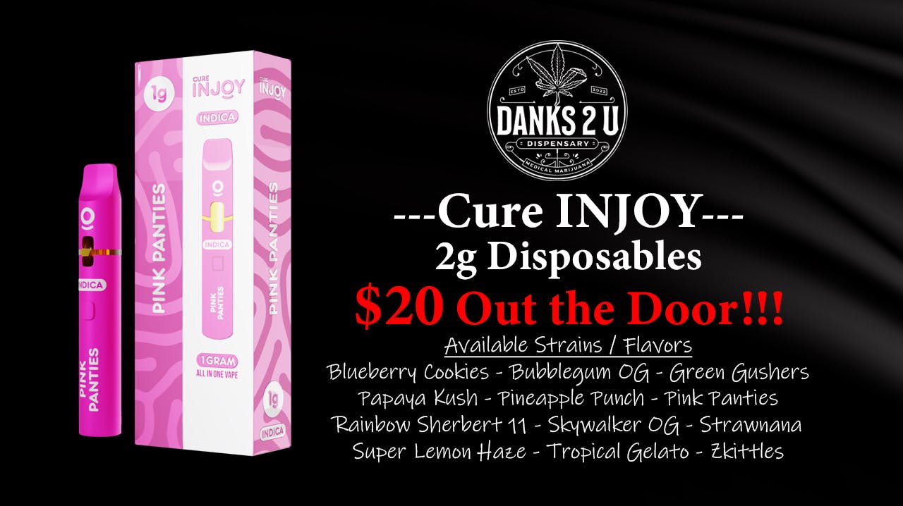 Danks 2 U Injoy Disposables 2g ($20 OTD)
