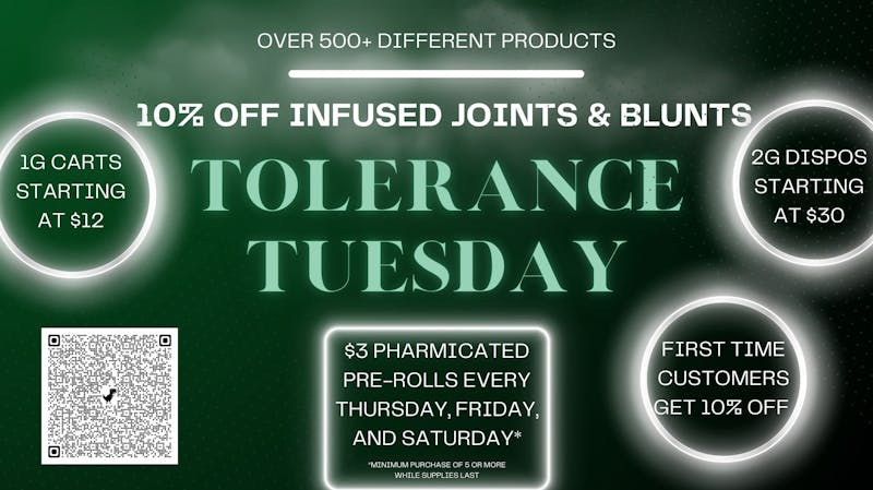 Got Greens Tolerance Tuesdays 10% OFF
