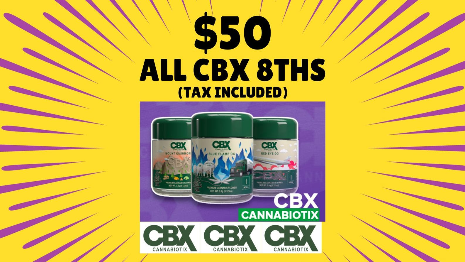 Club 78 Platinum Club Weed Dispensary $50 CBX FLOWER TAX INCLUDED