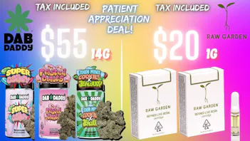 Club 78 Platinum Club Weed Dispensary TAX INCLUDED / RAW GARDEN CARTS & DAB DADDY 14G