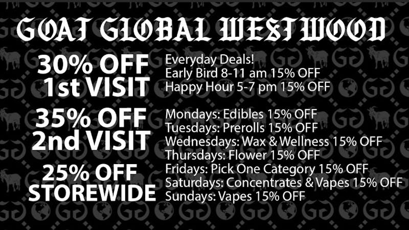 Goat Global Delivery - West Los Angeles 30% off your first delivery!