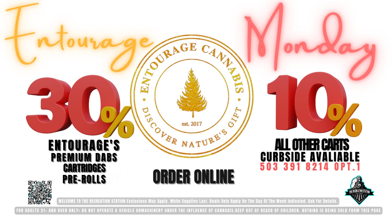 THC Recreation Station Salem Entourage Cures Our Monday Blues