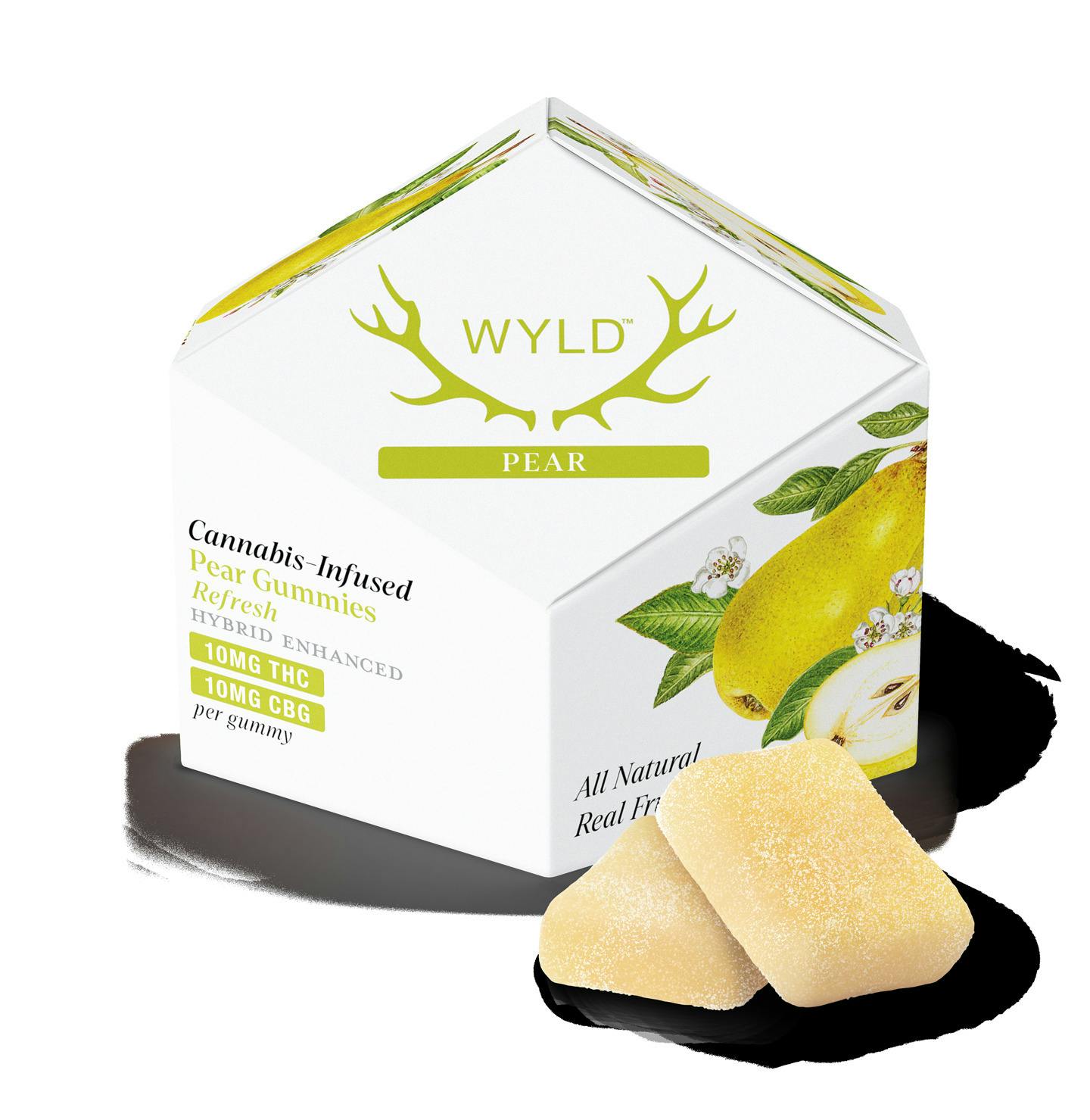 Wyld - Pear 1:1 CBG Gummies (100mg)