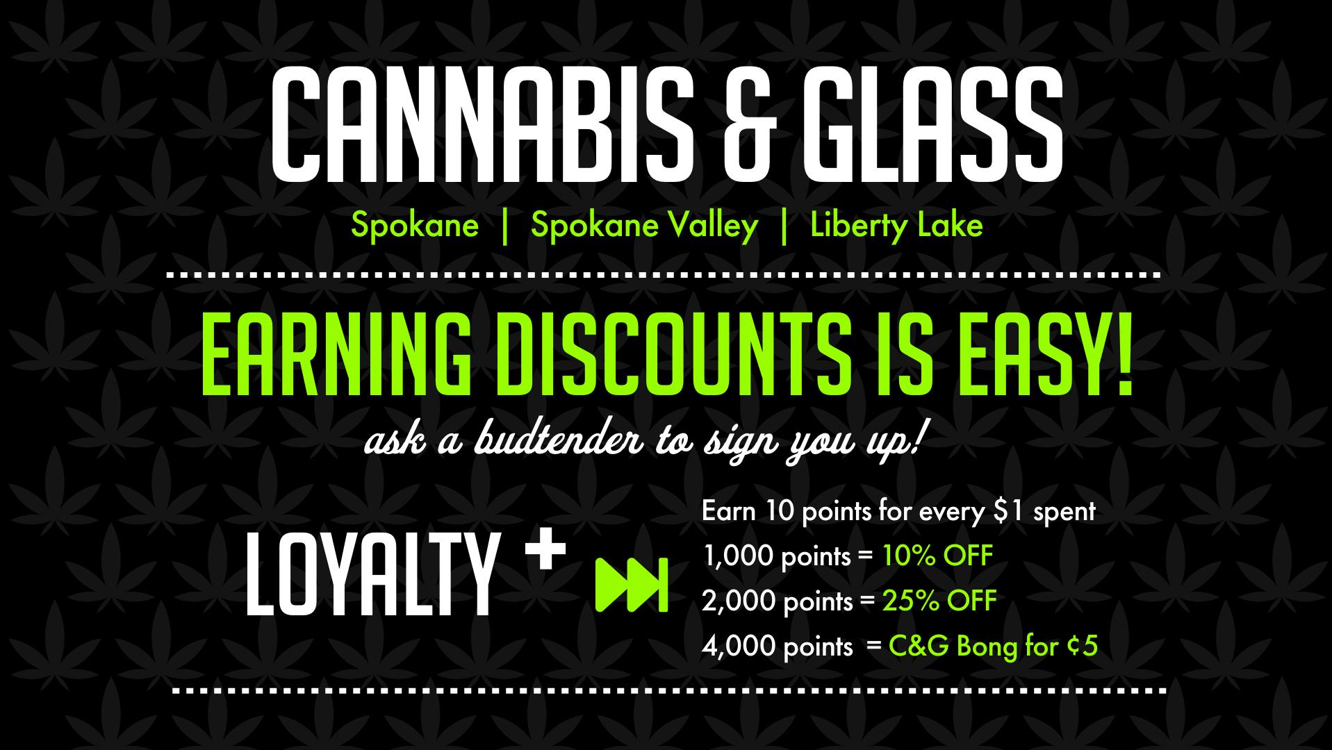 Cannabis & Glass - Spokane Valley Loyalty + Rewards (WA)