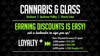 Cannabis & Glass - Spokane Valley Loyalty + Rewards (WA)