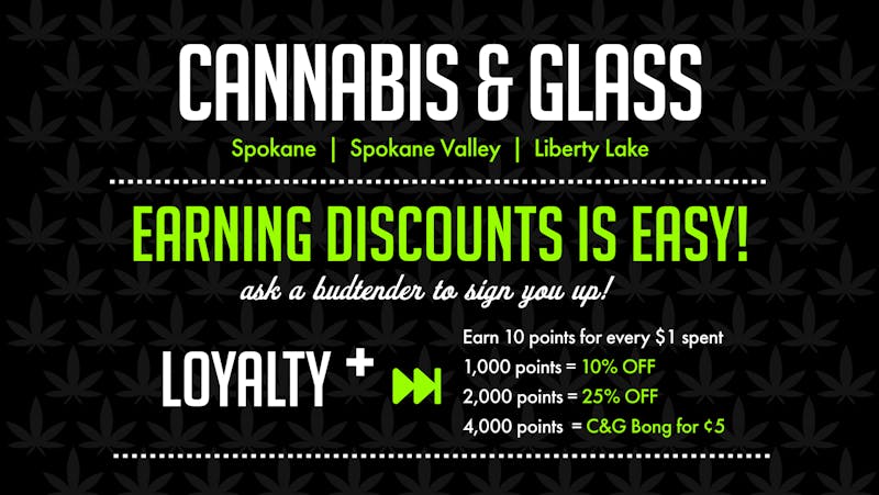 Cannabis & Glass - North Spokane Loyalty + Rewards (WA)