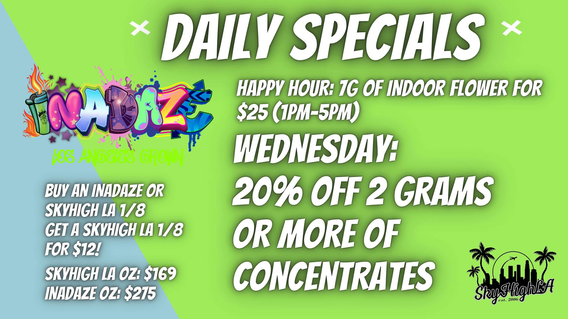 SkyhighLA 20% OFF 2 GRAMS OR MORE OF WAX!