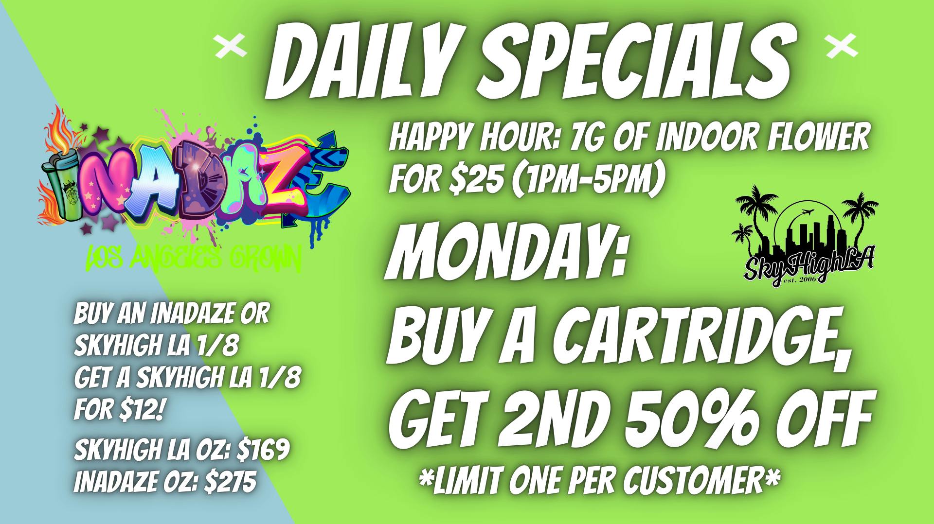 SkyhighLA BUY 1 GET 1 HALF OFF ALL VAPES