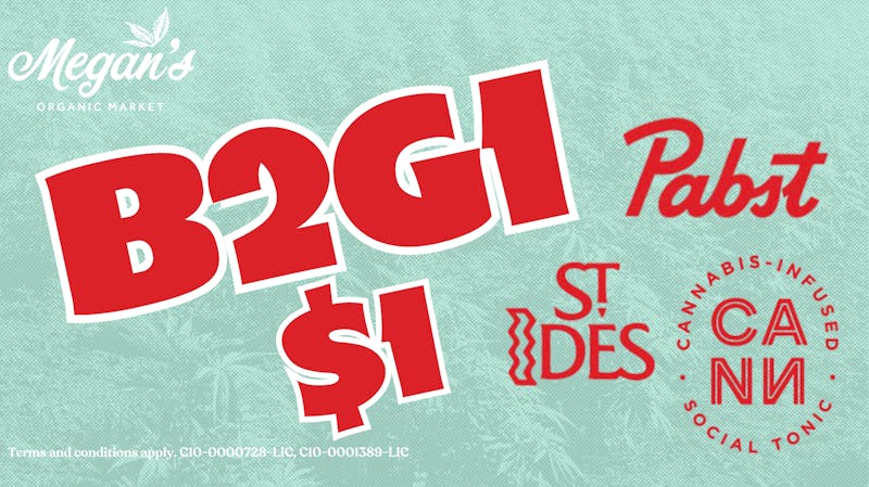 Megan's Organic Market - SLO B2G1 Cann, Pabst, St. Ides