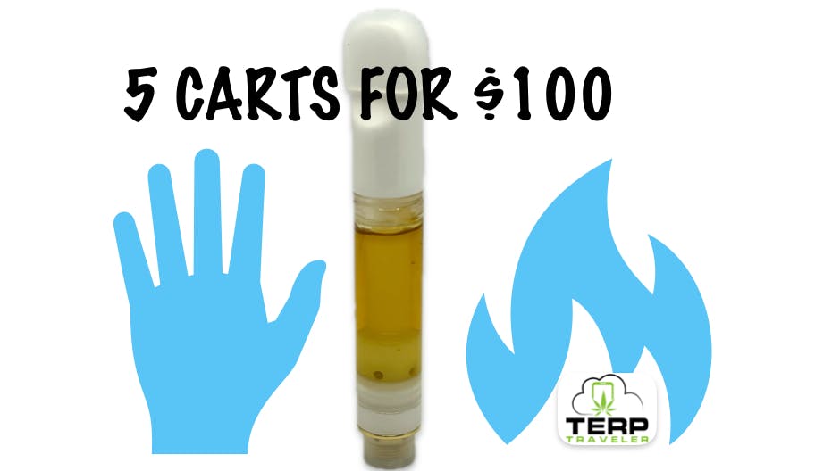 Terp Traveler Delivery 5 Cartridges for $100