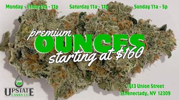 Upstate Canna Co Premium Ounces Starting At $160!