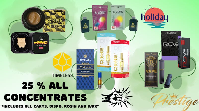 Prestige Cannabis Co. (OPEN 24/7) 25% ALL CONCENTRATES