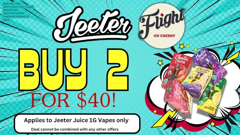 Flight On Cherry Buy 2 for $40 - Jeeter Juice