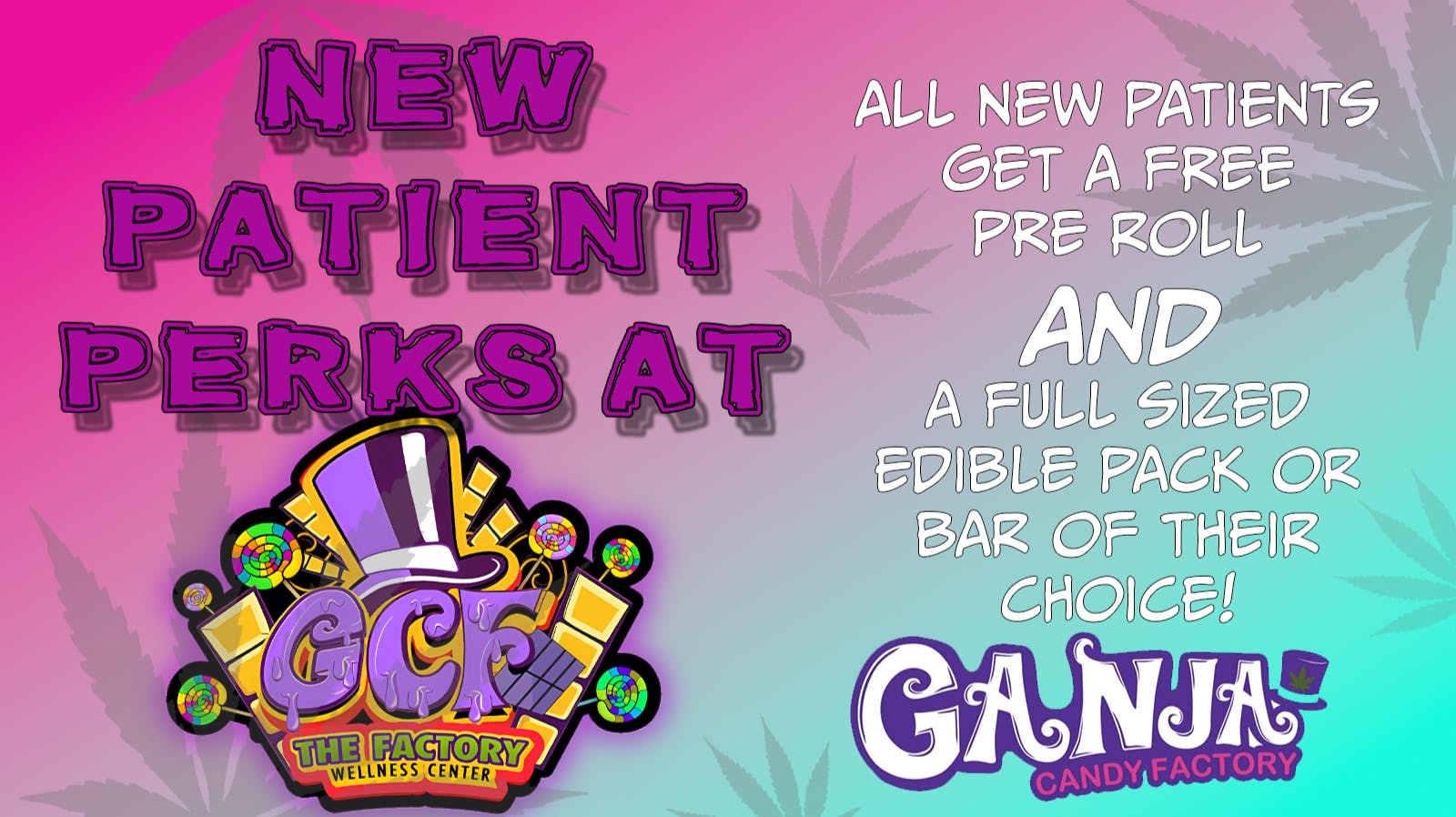 Ganja Candy Factory - Biddeford New Patient Perks/Edibles+Joint!
