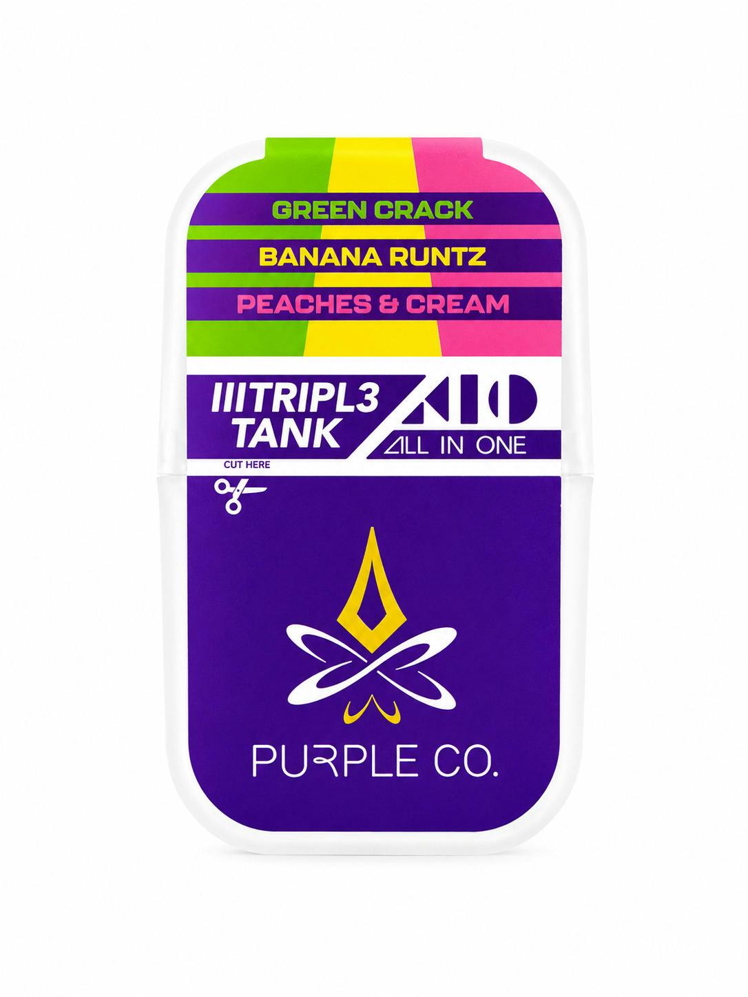 Green Crack (S) x Banana Runtz (H) x Peaches & Cream (S) | 3 Strains Live Liquid Diamonds Dispo |...