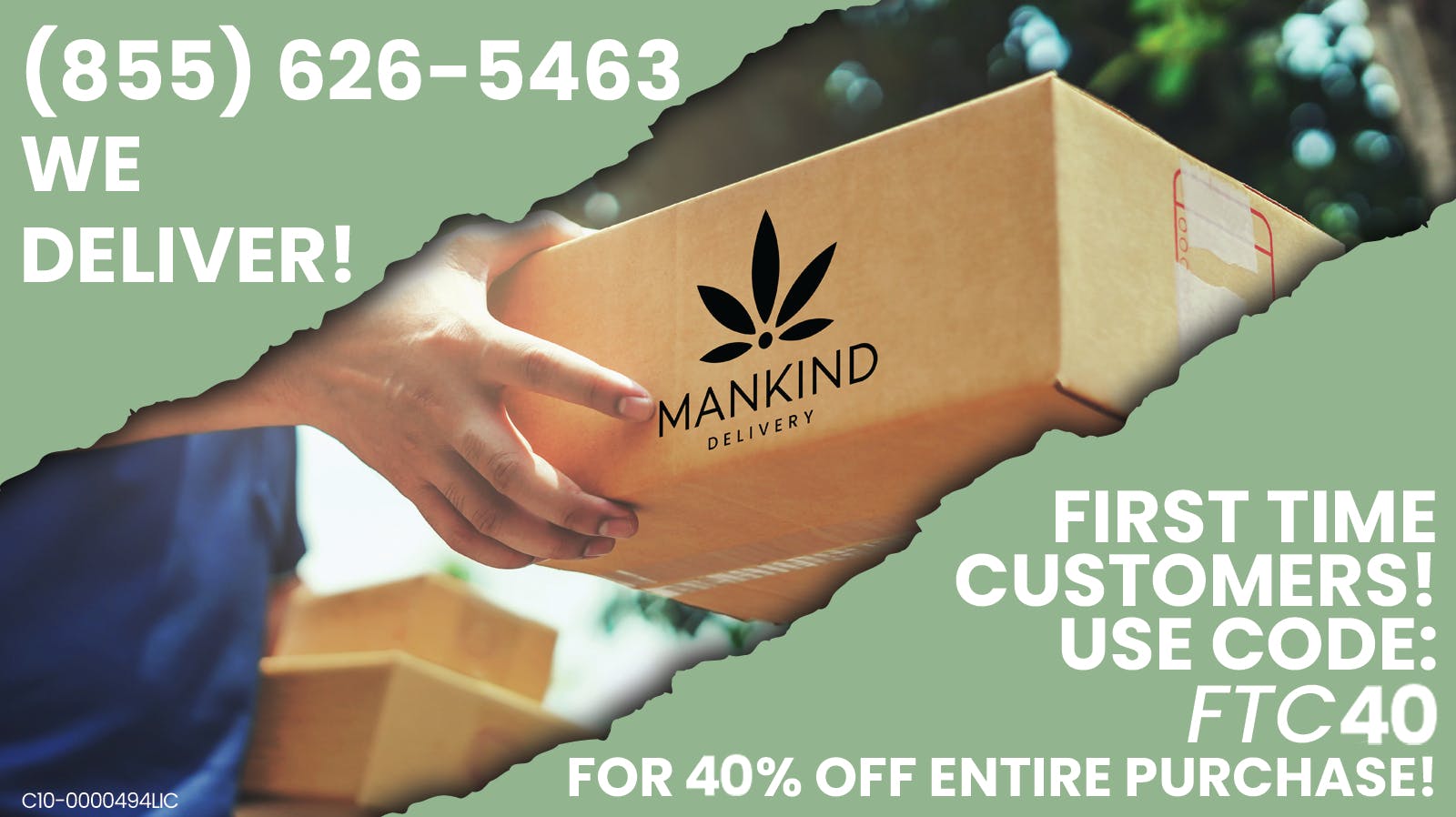 Mankind Delivery FIRST TIME CUSTOMERS - 40% OFF!