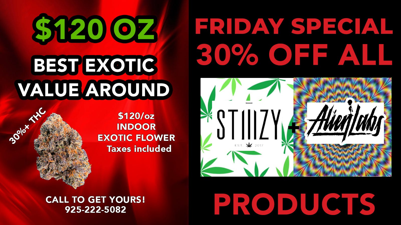 Fast Flavors 30% OFF ALL Stiiizy & Alien Labs