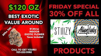 Fast Flavors 30% OFF ALL Stiiizy & Alien Labs