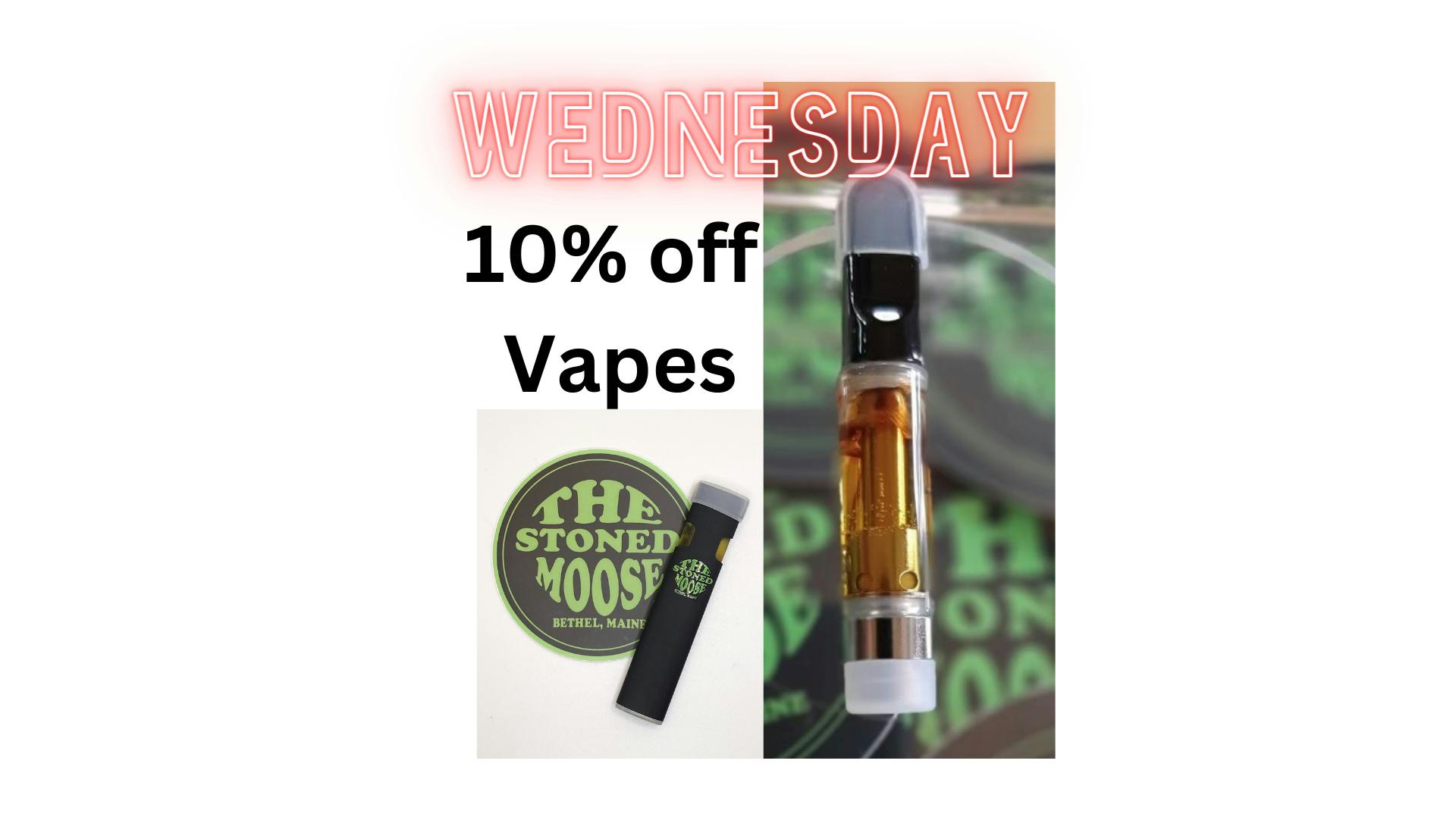 The Stoned Moose 10% off all Vapes