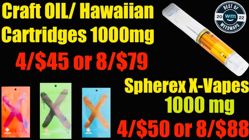 Best High Dispensary - Bryant St 8/$79 CRAFT CARTS - 8/$88 X-VAPE