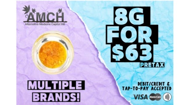 AMCH RECREATIONAL Get 8 Grams for $63 Pretax