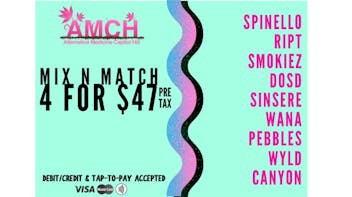 AMCH RECREATIONAL Mix&Match (4) Edibles $47 PRETAX