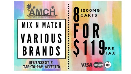 AMCH RECREATIONAL (8) 1g Carts $119 Pretax
