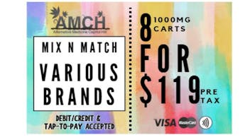 AMCH RECREATIONAL (8) 1g Carts $119 Pretax