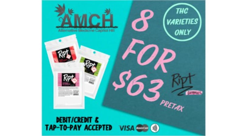 AMCH RECREATIONAL (8) 100mg Ript $63 Pretax