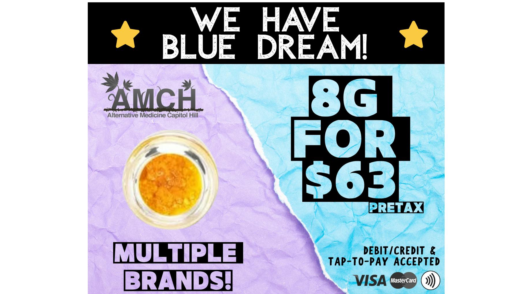 AMCH RECREATIONAL Get 8 Grams for $63 Pretax