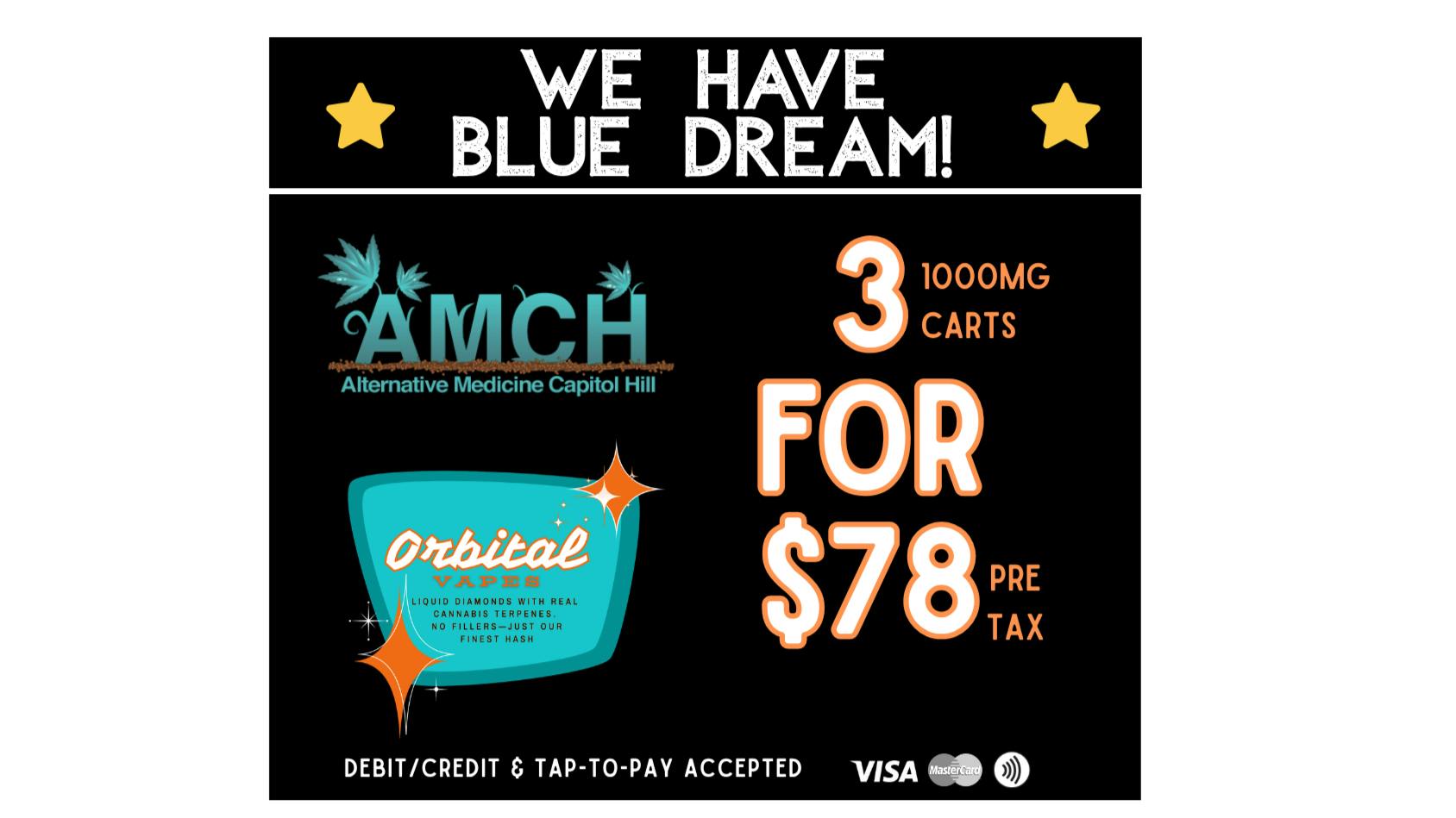 AMCH RECREATIONAL Get 3 Orbital Carts for $78 Pretax