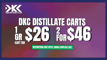 Denver Kush Club - Recreational / Medical $26 1g Distillate Cartridge REC