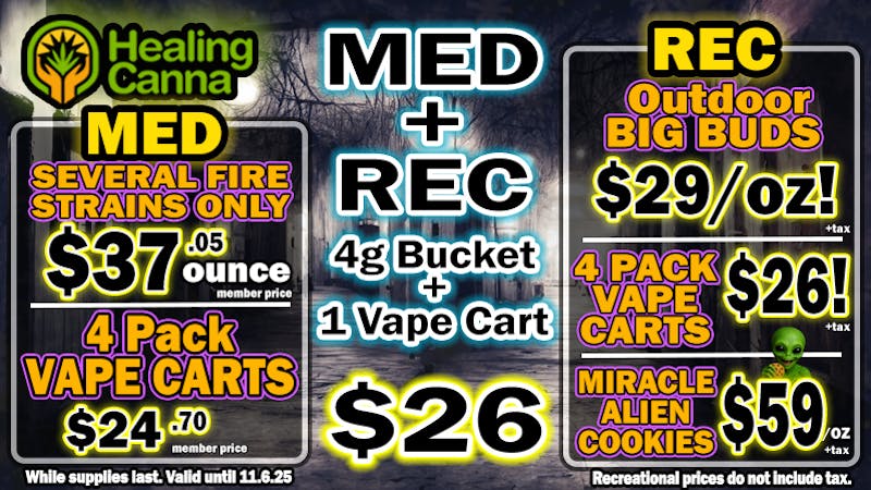 The Healing Canna Fire Bud Starting @ $29oz