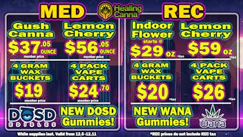 The Healing Canna New Dosd & Wana Gummies