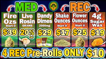 The Healing Canna 4 Joints $10, Rosin 20% off