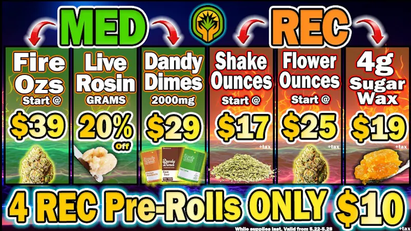 The Healing Canna 4 Joints $10, Rosin 20% off