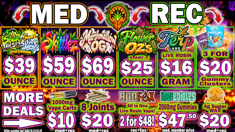 The Healing Canna $20/3 Pebbles Gummies, $25/OZ's, $20/8-Joints