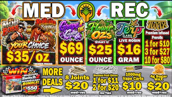 The Healing Canna WIN Nintendo 2! $25 Oz's, 10 Twax/$80