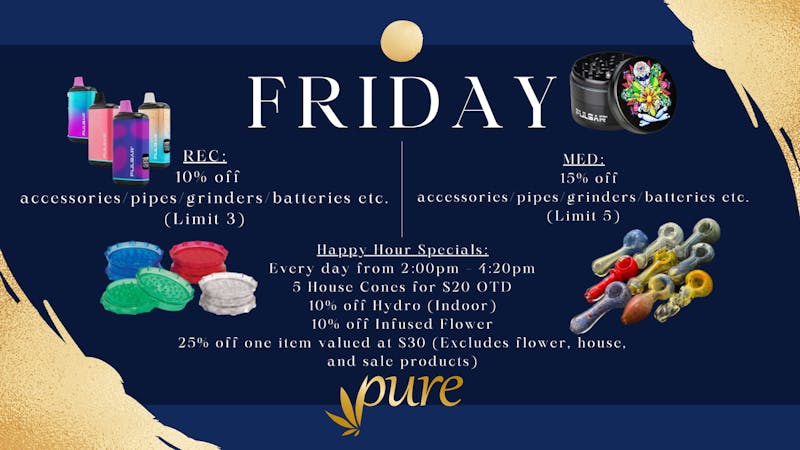 Pure West Accessories Friday Specials!