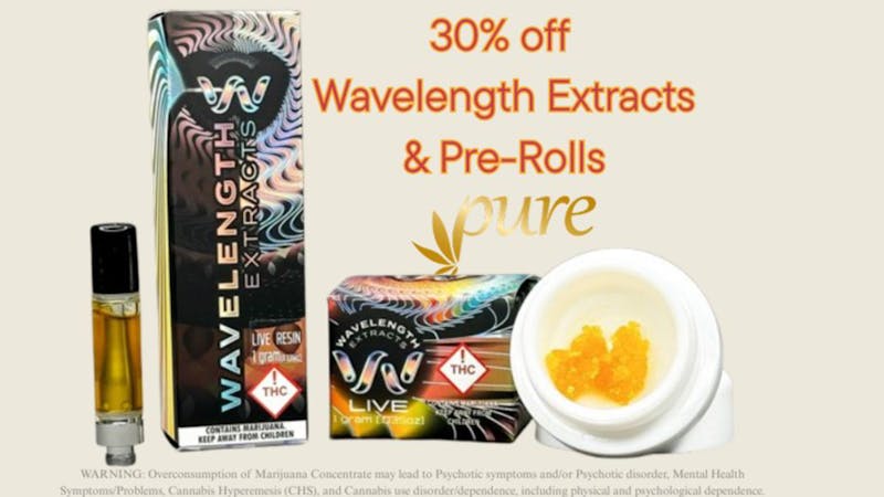 Pure West Wavelength Extracts 30% off all month!