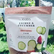 Coda - Lychee and Cucumber - 100 mg THC - 200 mg CBD
