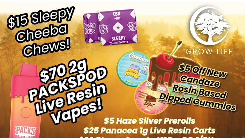 Grow Life $25 Live Resin Carts, Bloom 1/4's Starting $ $25!