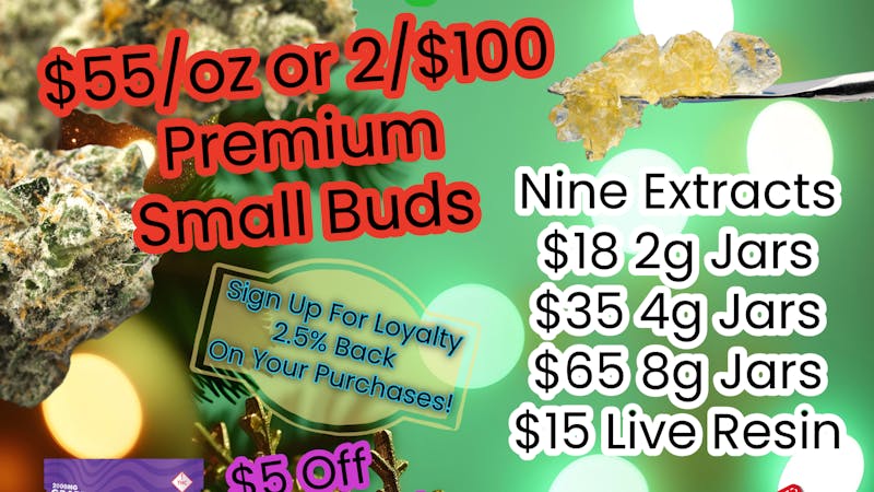 Grow Life 2/$100 Medical Ounces, $65 8g Wax Jars + More!